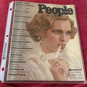 Vintage People Weekly Magazine, March 4,1974 Mia Farrow Newsstand, First Issue